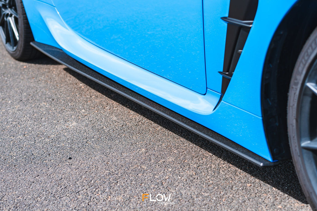 ZN8 GR86 Side Skirt Splitters (TEXTURED: Pair)-Flow Designs