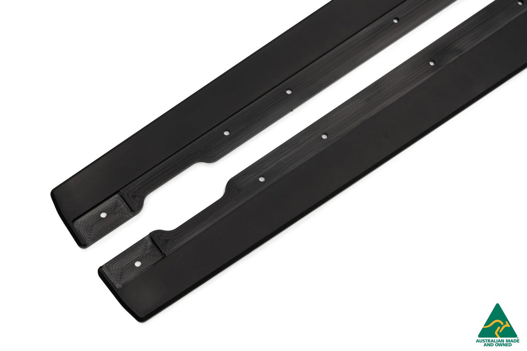 S3 8P2 Hatch (FL) Side Skirt Splitters V3 (Pair) (Clearance-old design-no finish selection)-Flow Designs
