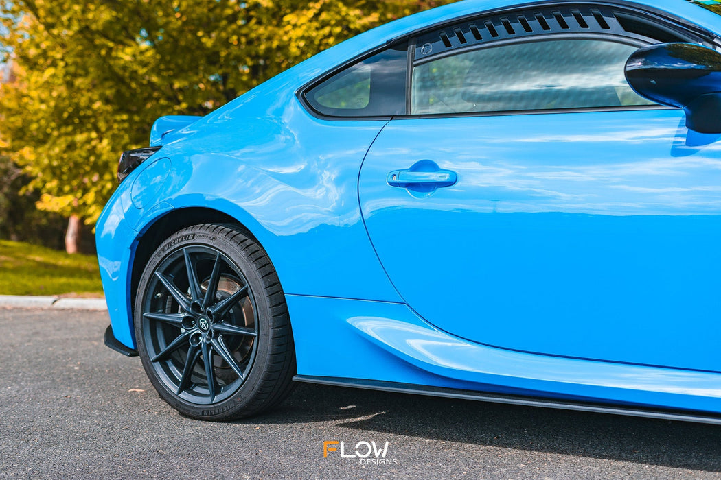ZN8 GR86 Side Skirt Splitters (TEXTURED: Pair)-Flow Designs