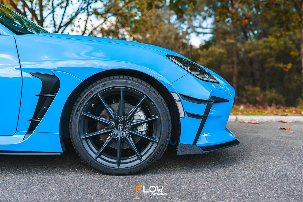 ZN8 GR86 Front Lip Splitter (TEXTURED)-Flow Designs