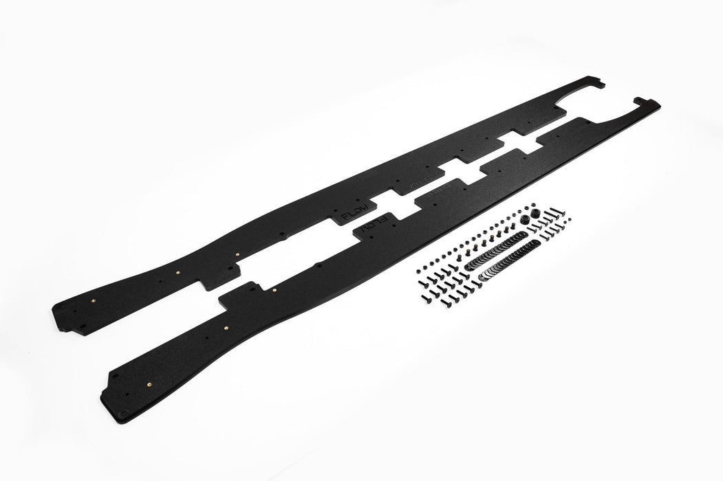 ZD8 BRZ STI Side Skirt Splitters (TEXTURED: Pair)-Flow Designs