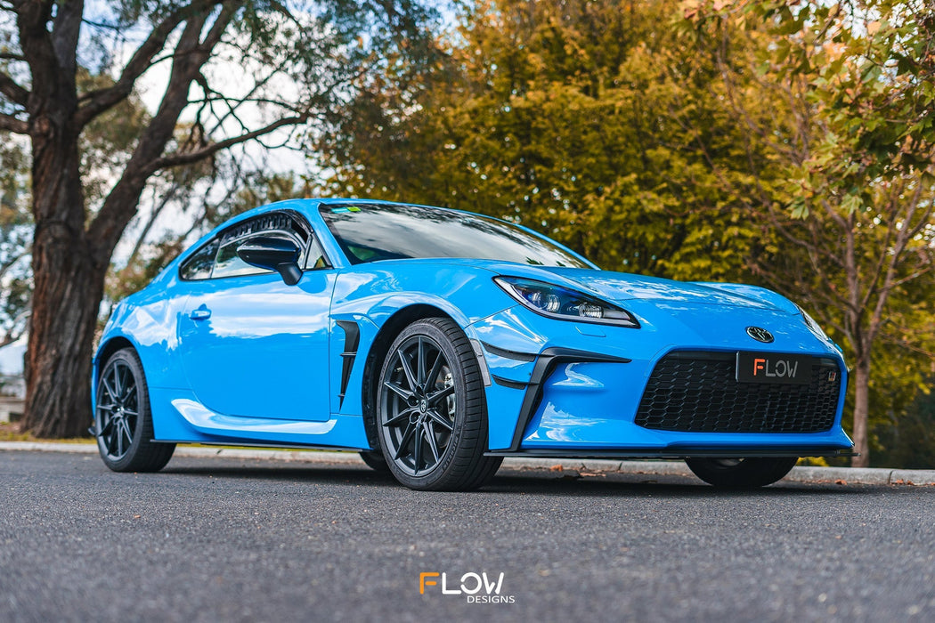 ZN8 GR86 Side Skirt Splitters (TEXTURED: Pair)-Flow Designs