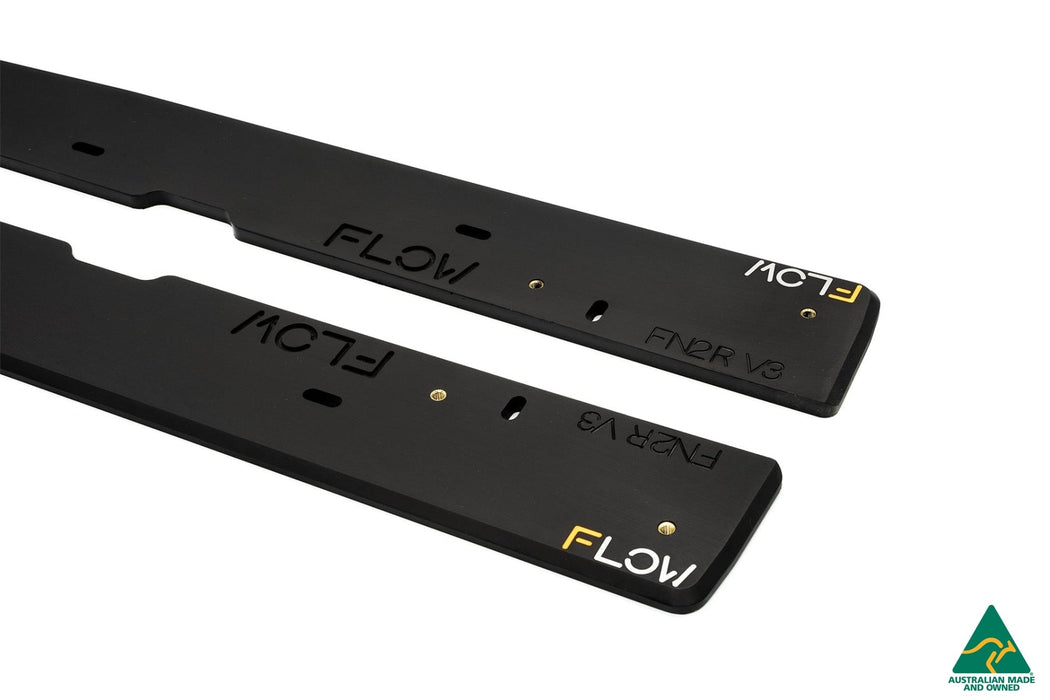 FN2 Civic Type R Side Skirt Splitters V3 (Pair)-Flow Designs
