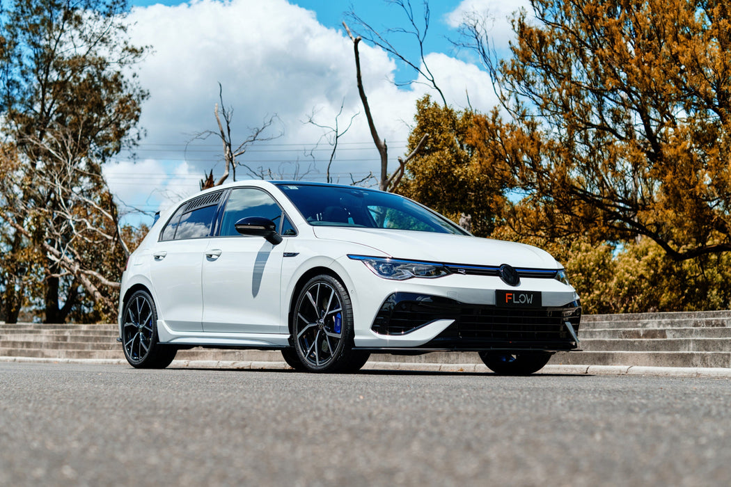 MK8 Golf R Chassis Mounted Front Lip Splitter-Flow Designs