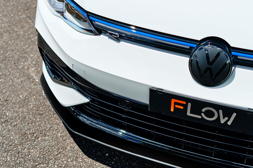 MK8 Golf R Chassis Mounted Front Lip Splitter-Flow Designs