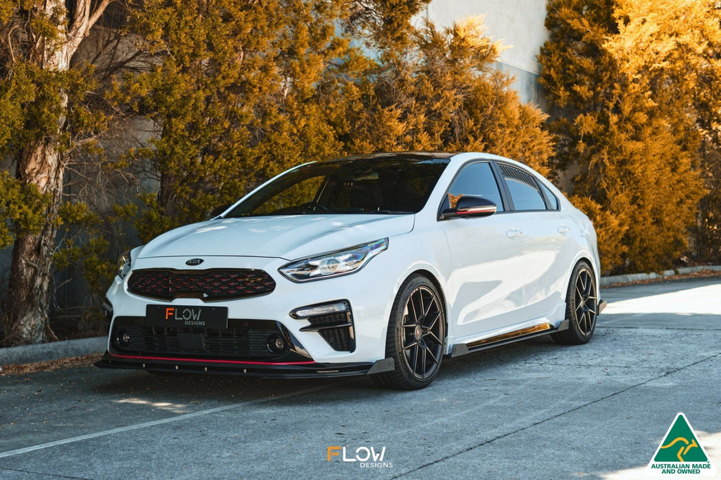 Cerato GT PFL Front Lip Splitter & Reinforcement Brackets-Flow Designs