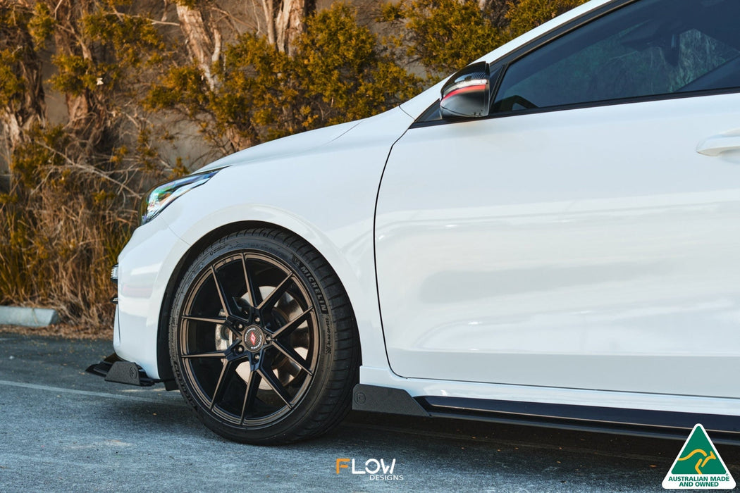 Cerato GT PFL Side Skirt Splitter Winglets (Pair)-Flow Designs