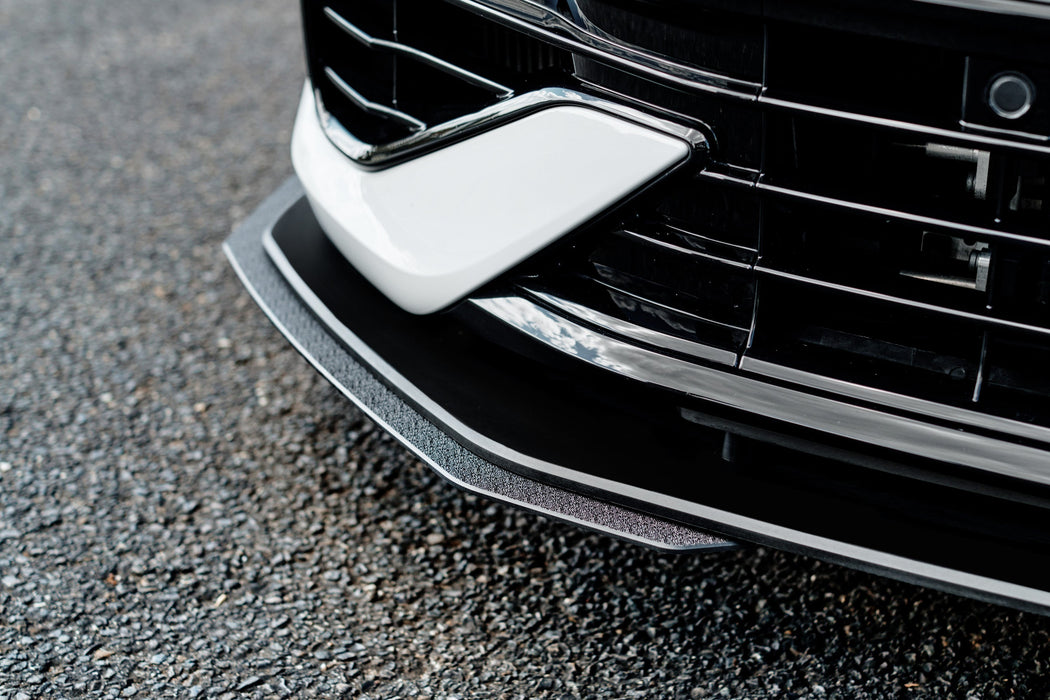 MK8 Golf R Chassis Mounted Front Lip Splitter-Flow Designs