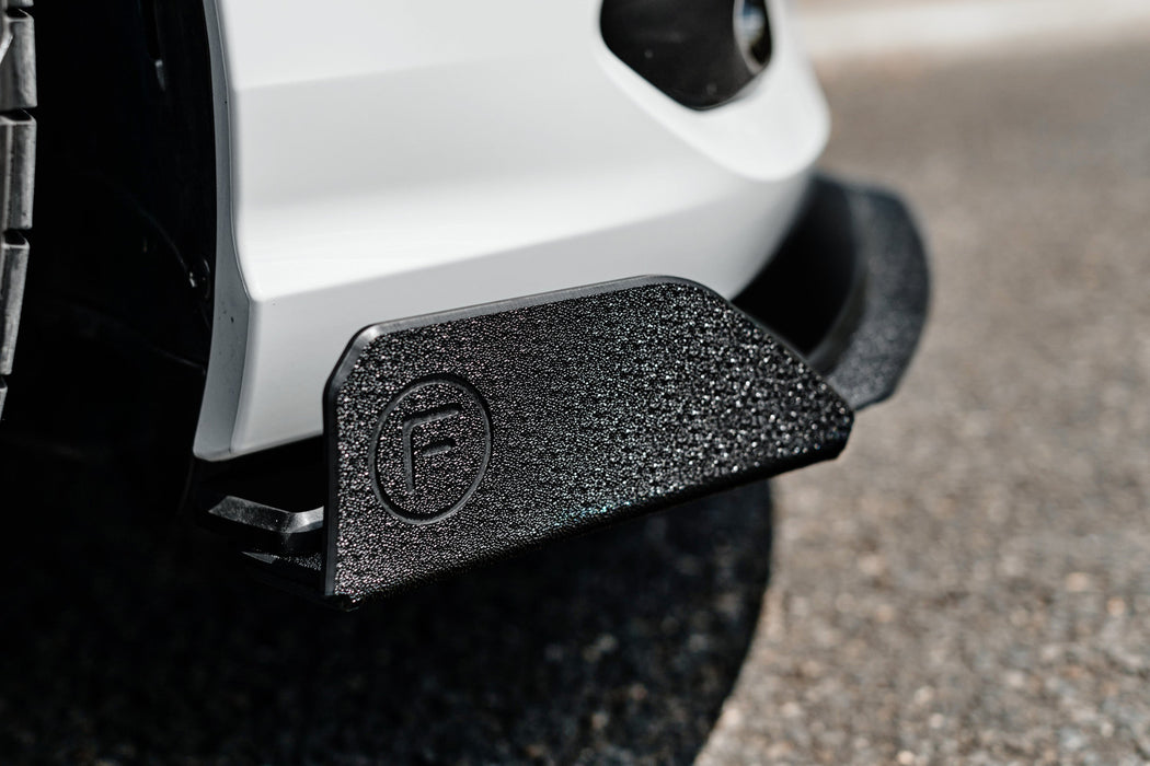 MK8 Golf R Chassis Mounted Front Lip Splitter-Flow Designs