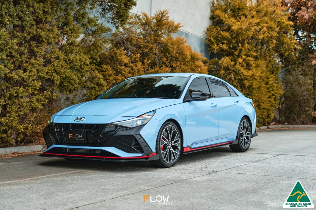 CN7 Elantra N Sedan 2021 Front Lip Splitter Winglets (Pair)-Flow Designs