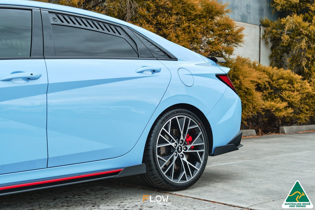 CN7 i30N Sedan 2021-2023 Side Skirt Splitter Winglets (Pair)-Flow Designs