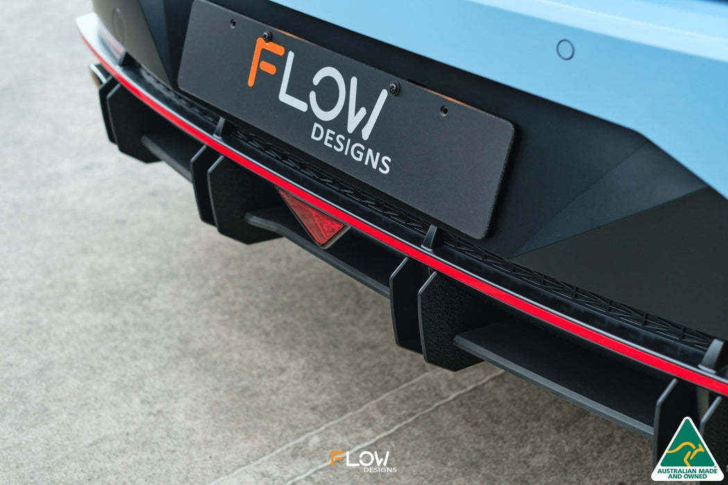 CN7 Elantra N Sedan 2021 Flow-Lock Rear Diffuser-Flow Designs