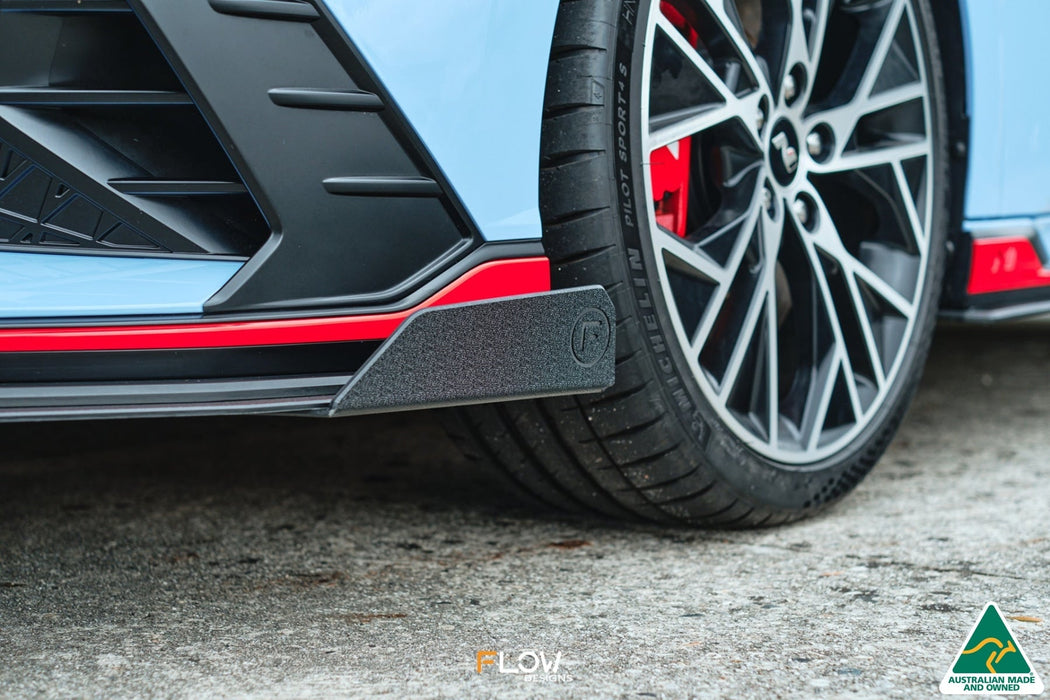 CN7 Elantra N Sedan 2021 Front Lip Splitter Winglets (Pair)-Flow Designs