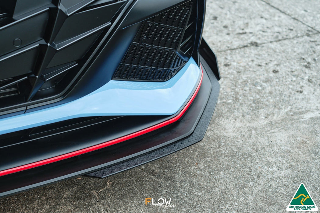 CN7 Elantra N Sedan 2021 Front Lip Splitter Extensions (Pair)-Flow Designs