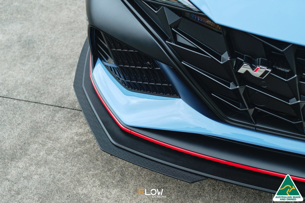 CN7 Elantra N Sedan 2021 Front Lip Splitter Extensions (Pair)-Flow Designs