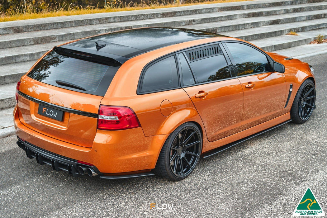 VF Commodore S2 Wagon Side Skirt Splitters (Pair)-Flow Designs