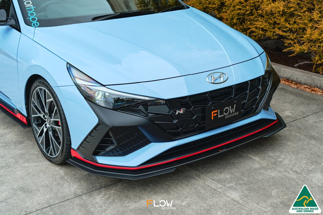 CN7 i30N Sedan 2021-2023 Front Lip Splitter Extensions (Pair)-Flow Designs