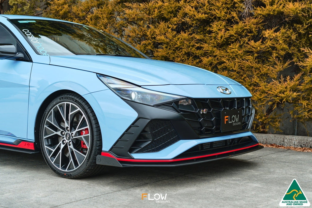 CN7 Elantra N Sedan 2021 Front Lip Splitter Winglets (Pair)-Flow Designs