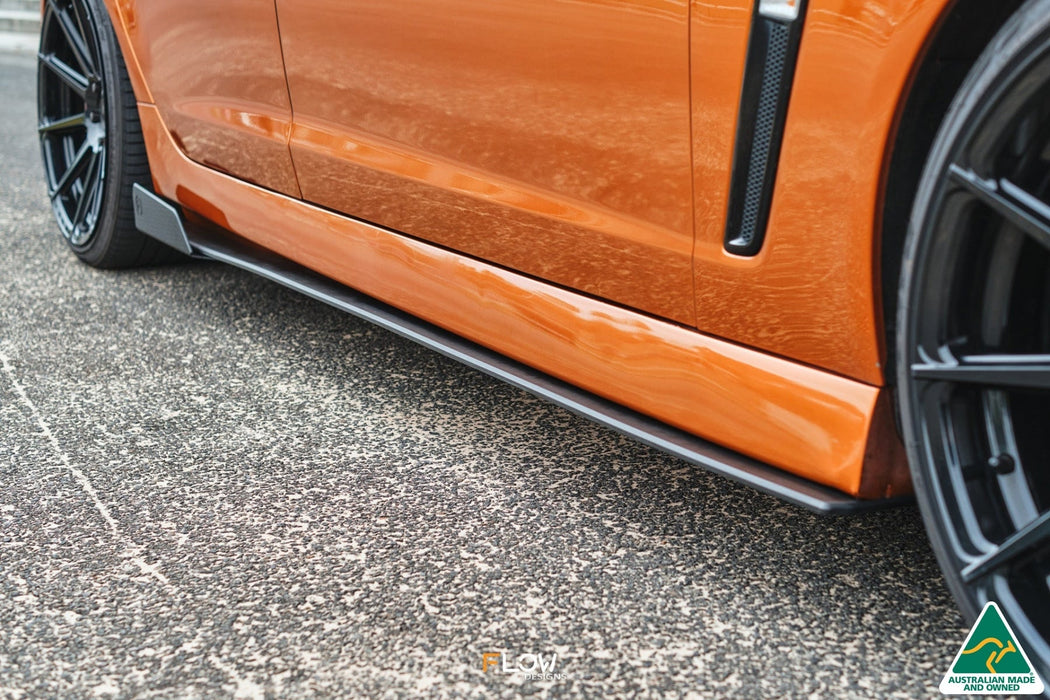 VF Commodore S2 Wagon Side Skirt Splitter Winglets (Pair)-Flow Designs