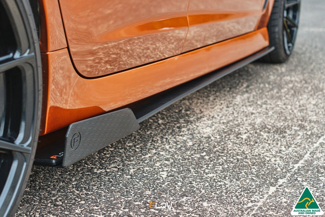 VF Commodore S2 Wagon Side Skirt Splitters (Pair)-Flow Designs