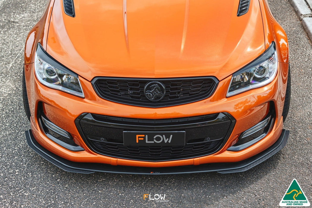 VF Commodore S2 Wagon Front Lip Splitter Extensions (Pair)-Flow Designs