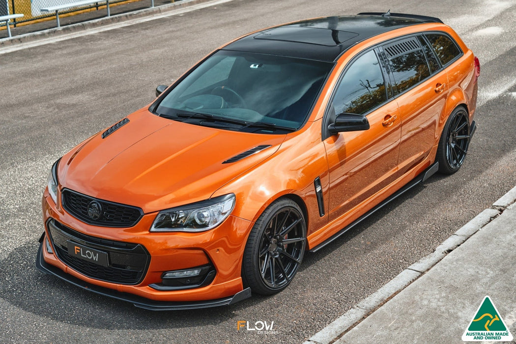 VF Commodore S2 Wagon Side Skirt Splitters (Pair)-Flow Designs