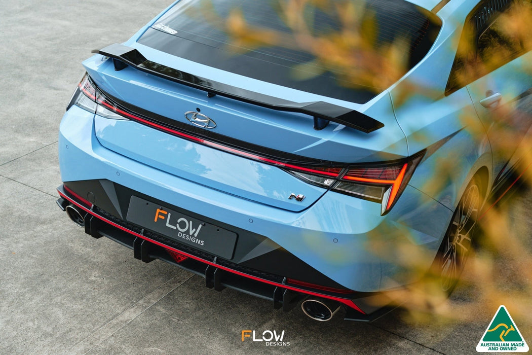 CN7 Elantra N Sedan 2021 Flow-Lock Rear Diffuser-Flow Designs