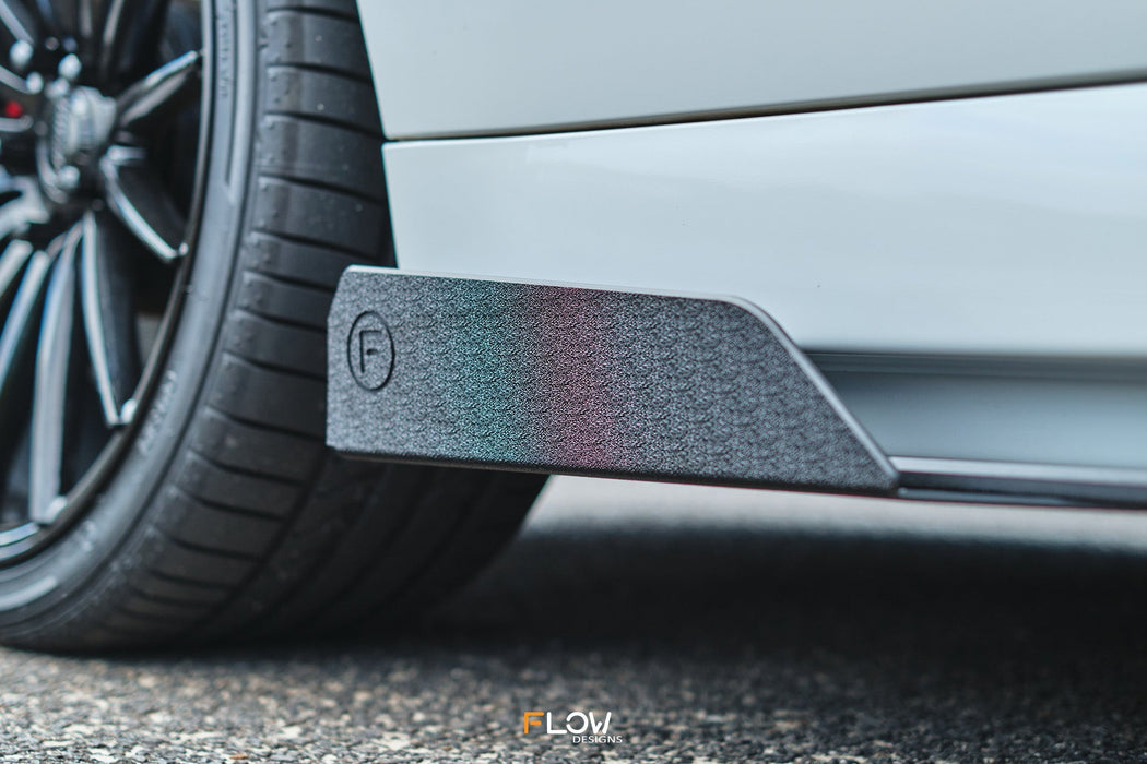 VF Commodore S2 Ute Side Skirt Splitters (Pair)-Flow Designs