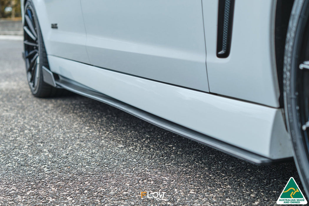 VF Commodore S2 Ute Side Skirt Splitters (Pair)-Flow Designs