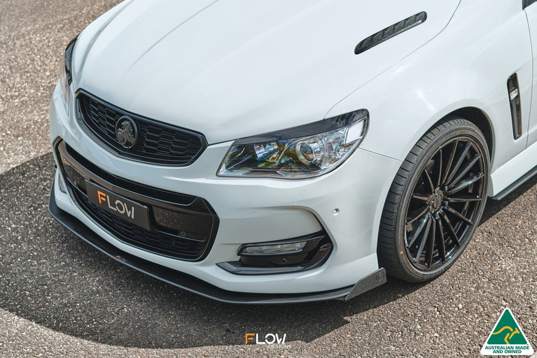 VF Commodore S2 Ute Front Lip Splitter Winglets (Pair)-Flow Designs