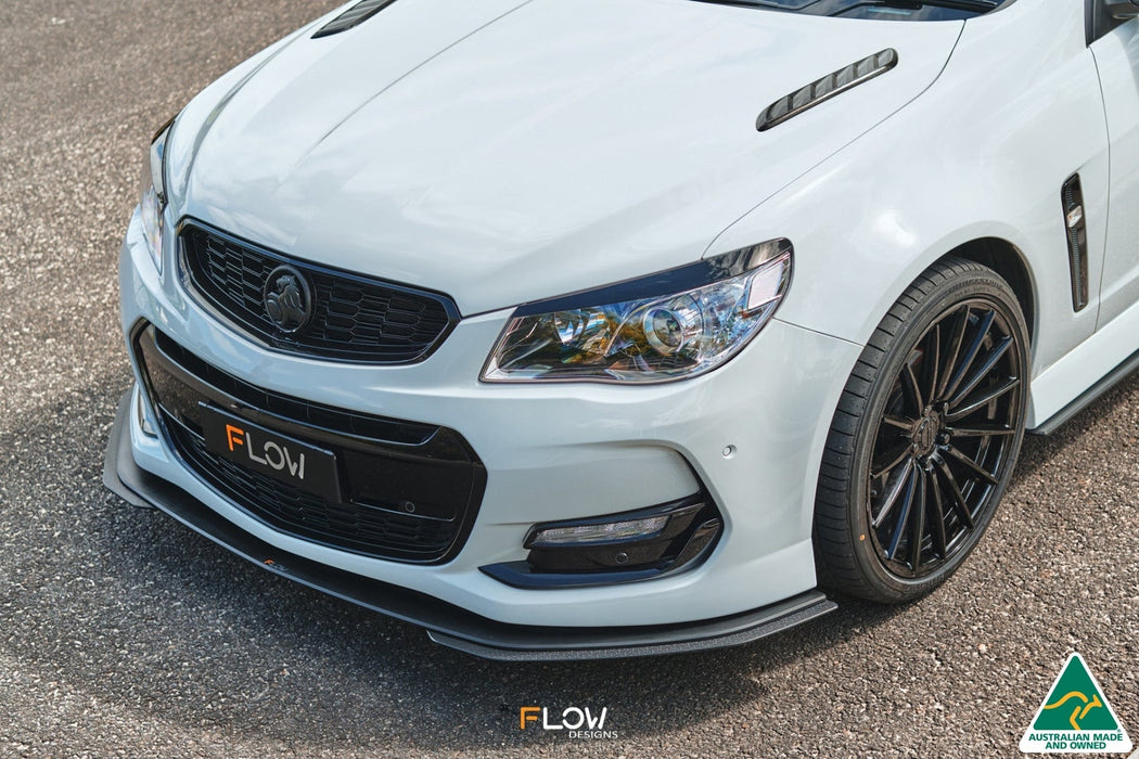 VF Commodore S2 Ute Front Lip Splitter Extensions (Pair)-Flow Designs