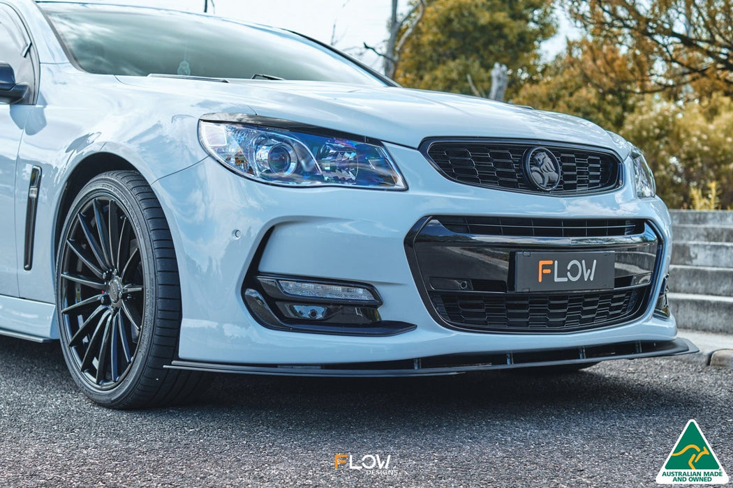 VF Commodore S2 Ute Front Lip Splitter Extensions (Pair)-Flow Designs