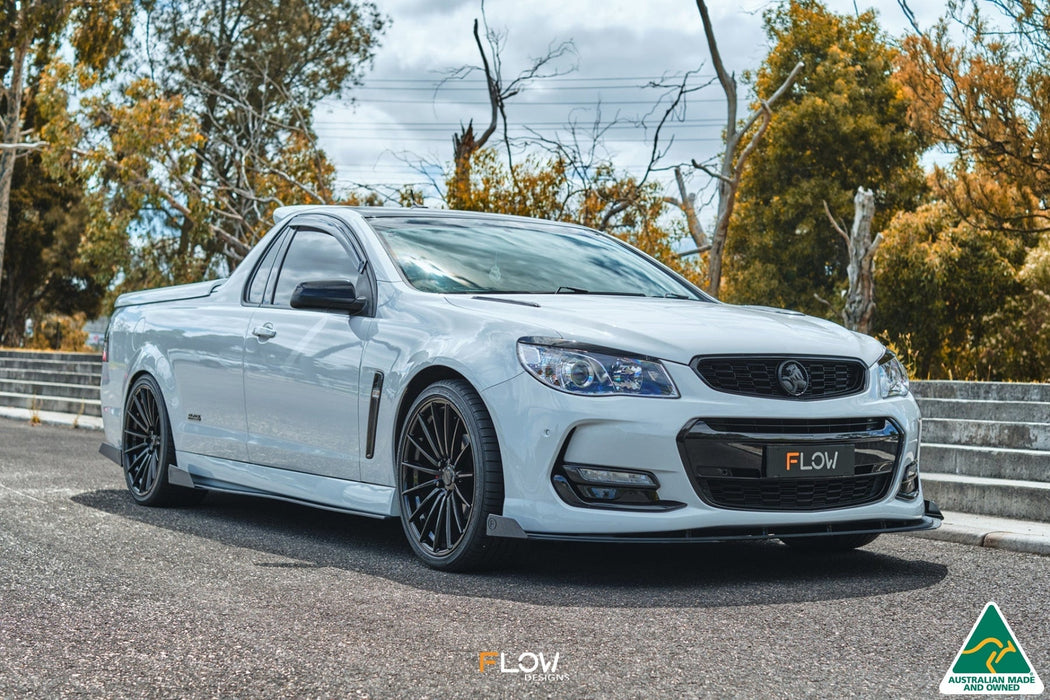 VF Commodore S2 Ute Front Lip Splitter Winglets (Pair)-Flow Designs