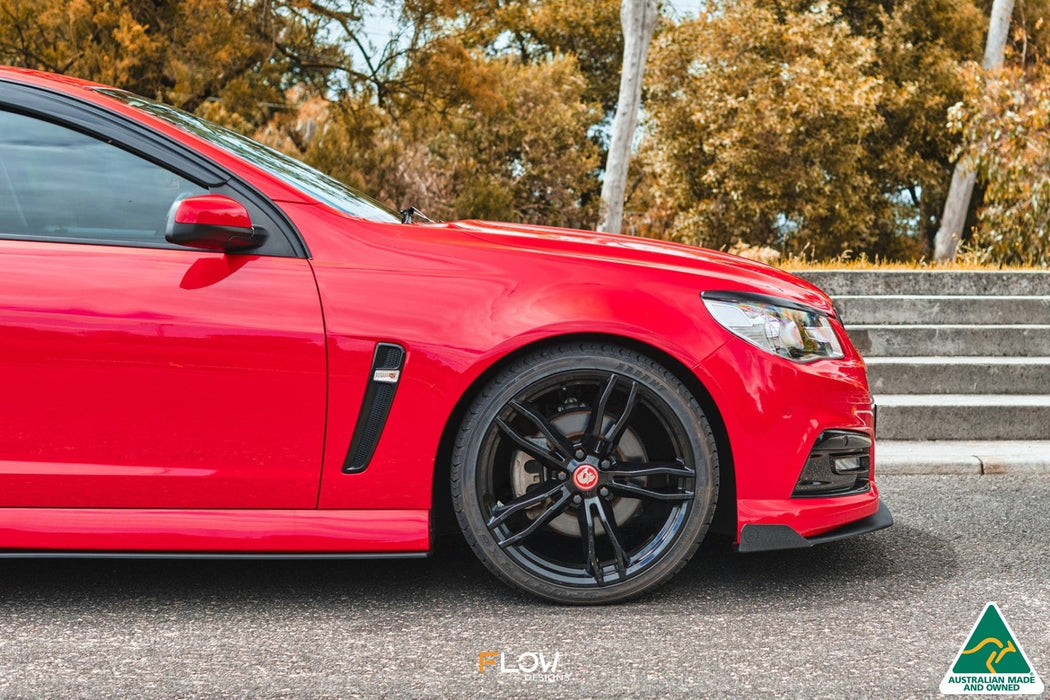 VF Commodore S1 Sedan Front Lip Splitter Winglets (Pair)-Flow Designs