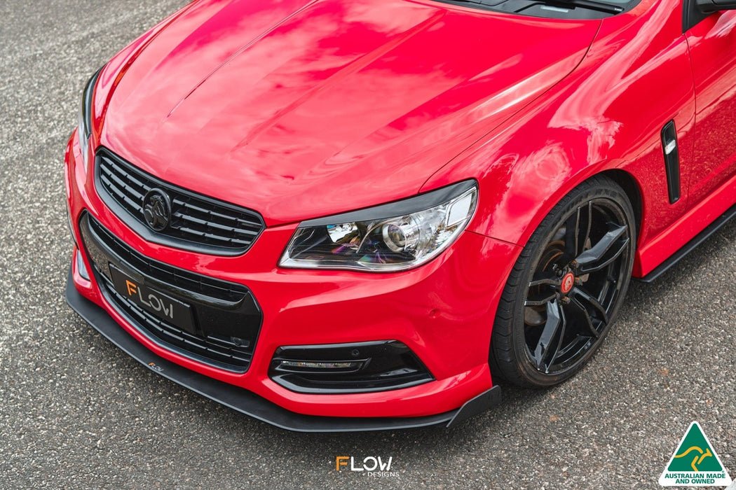 VF Commodore S1 Sedan Front Lip Splitter Winglets (Pair)-Flow Designs
