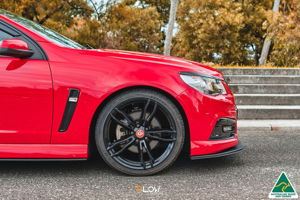 VF Commodore S1 Sedan Front Lip Splitter Extensions (Pair)-Flow Designs