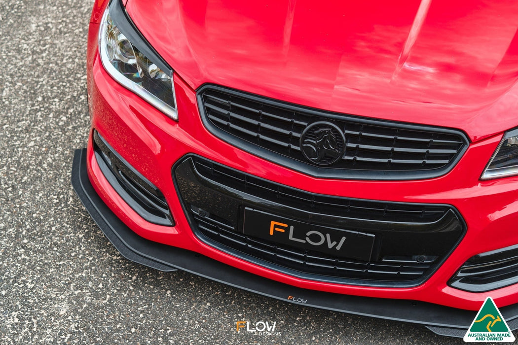 VF Commodore S1 Sedan Front Lip Splitter Extensions (Pair)-Flow Designs