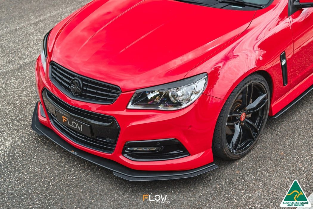 VF Commodore S1 Sedan Front Lip Splitter Extensions (Pair)-Flow Designs