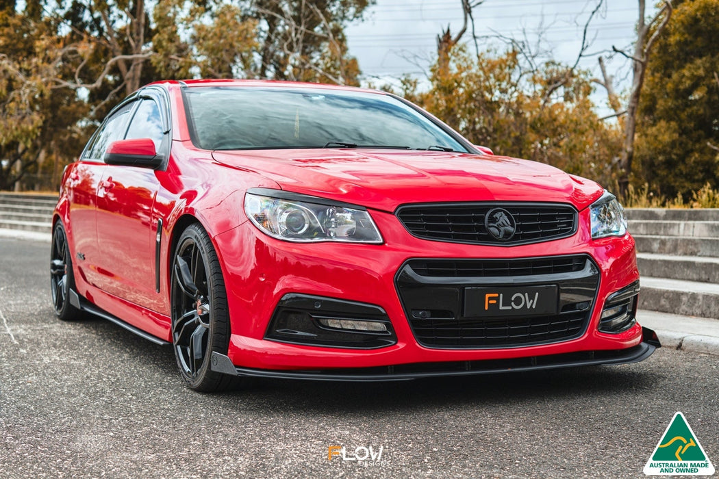 VF Commodore S1 Sedan Front Lip Splitter Winglets (Pair)-Flow Designs