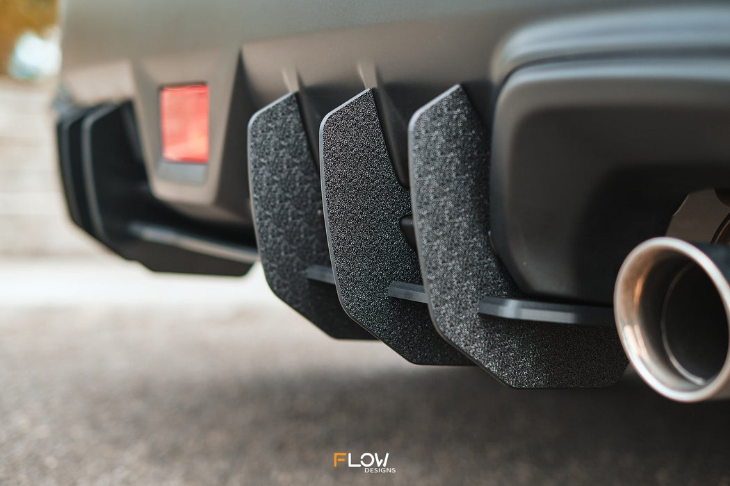 VB WRX Flow-Lock Rear Diffuser (TEXTURED)-Flow Designs