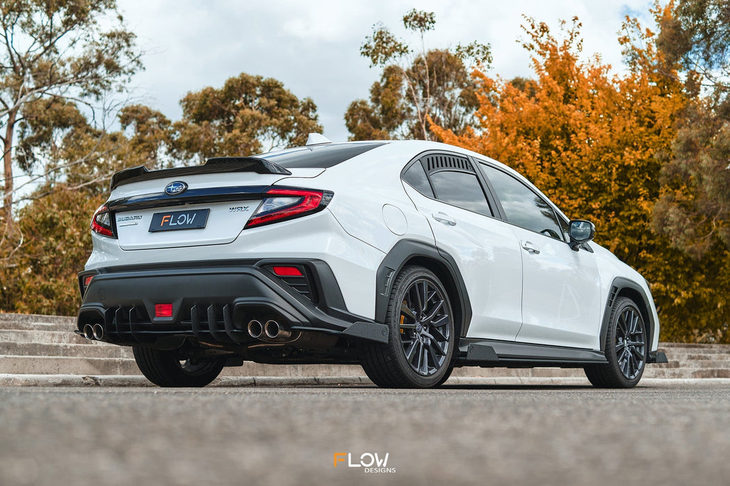 VB WRX Rear Spats (TEXTURED; Pair)-Flow Designs
