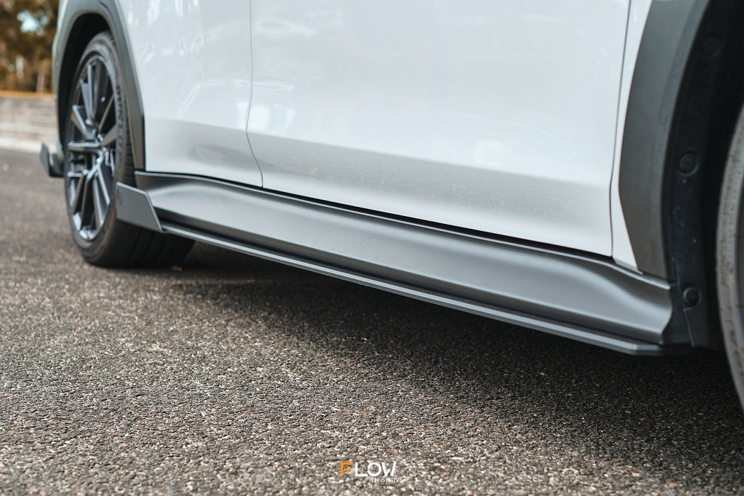 VB WRX Side Skirt Splitters (TEXTURED: Pair)-Flow Designs