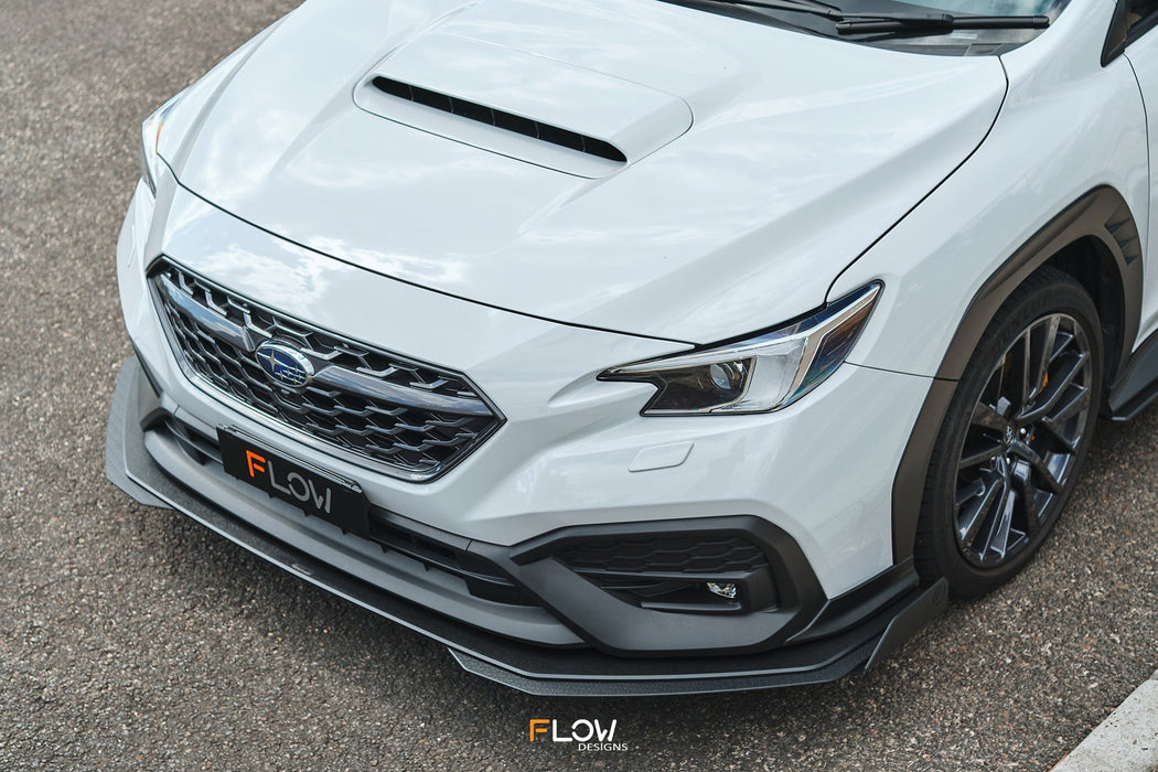 VB WRX Front Lip Splitter (TEXTURED)-Flow Designs