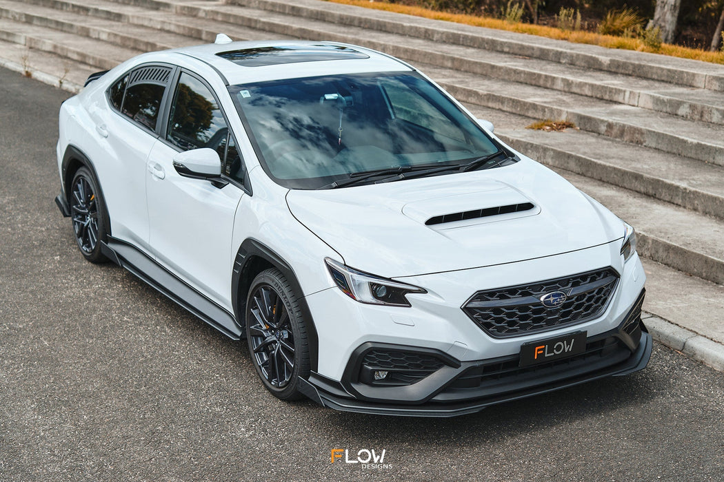 VB WRX Front Lip Splitter (TEXTURED)-Flow Designs