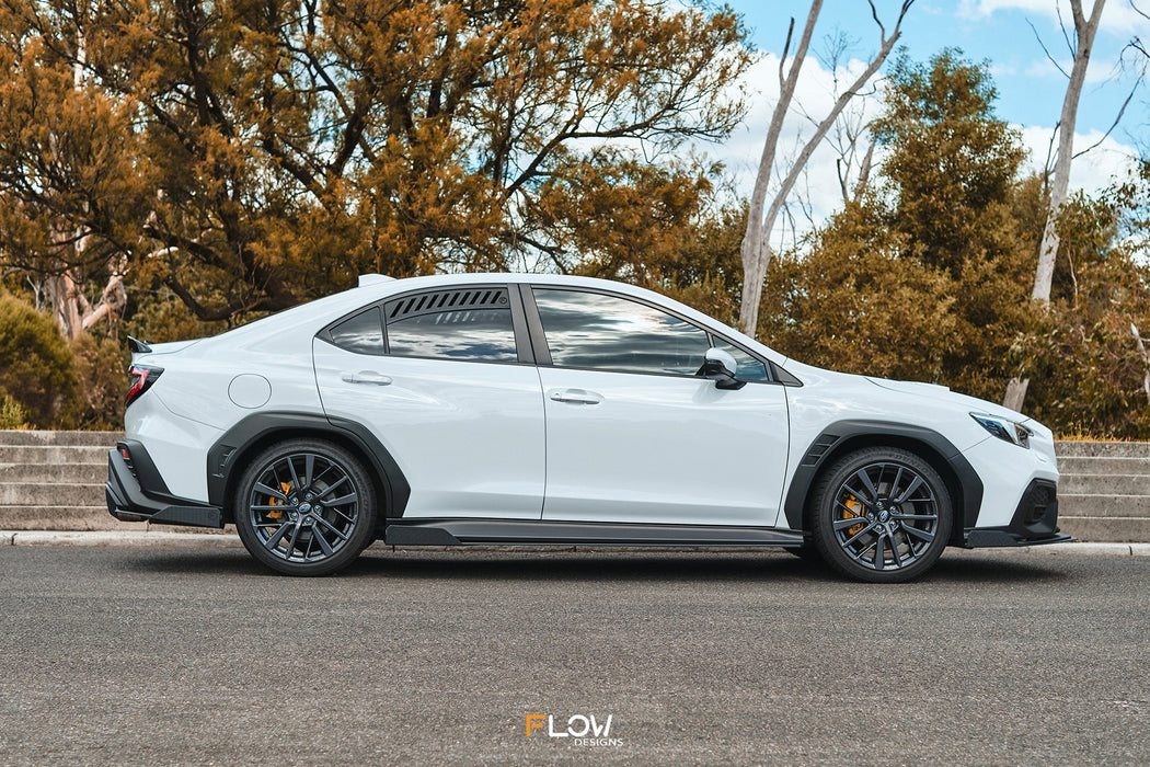 VB WRX Side Skirt Splitters (TEXTURED: Pair)-Flow Designs