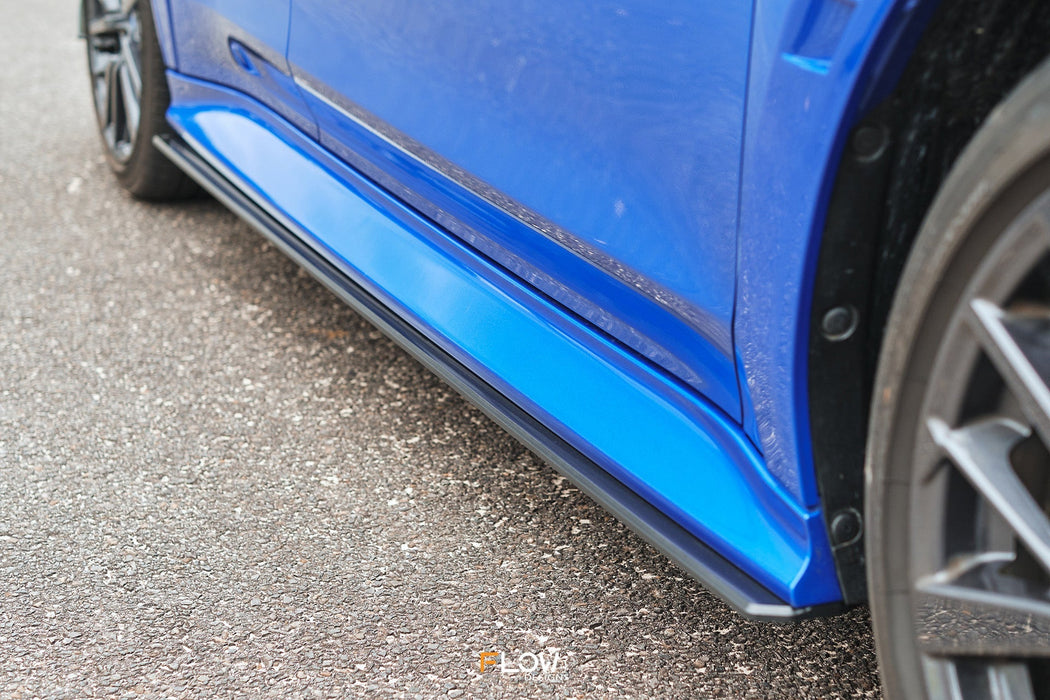 VB WRX Side Skirt Splitters (GLOSS: Pair)-Flow Designs