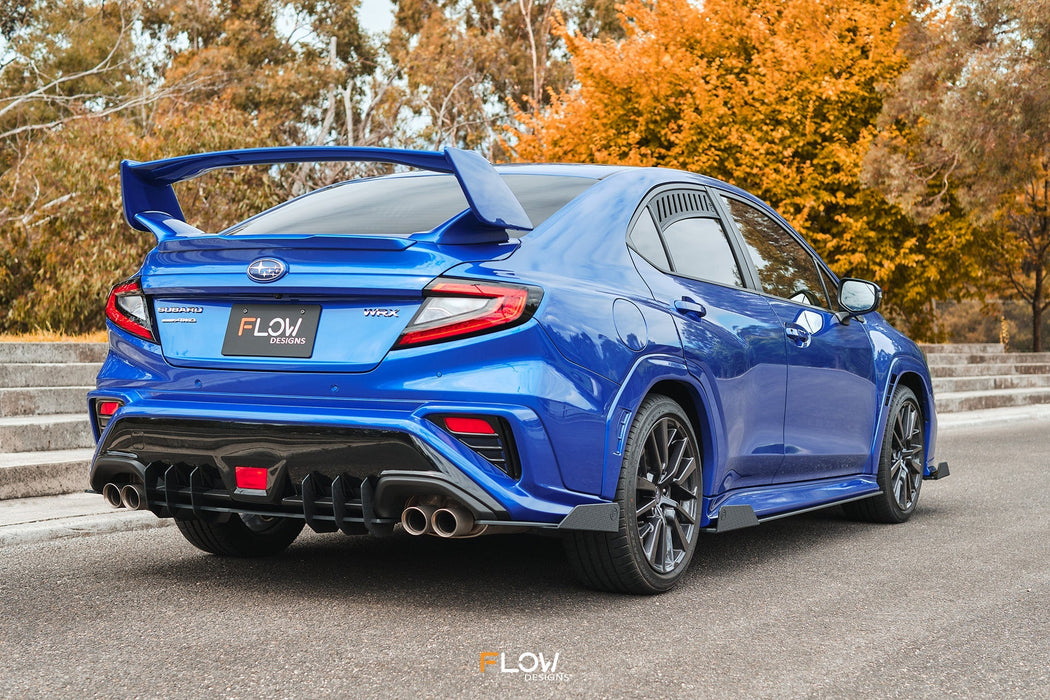 VB WRX Rear Spats (GLOSS; Pair)-Flow Designs