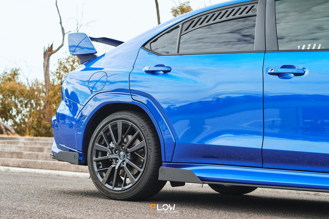VB WRX Side Skirt Splitters (GLOSS: Pair)-Flow Designs