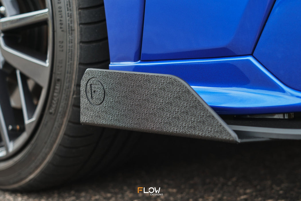 VB WRX Front Lip Splitter Winglets (Pair)-Flow Designs