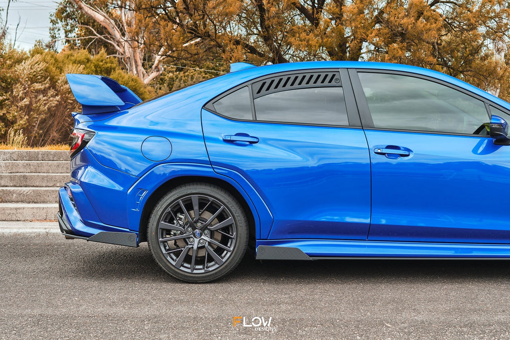 VB WRX Rear Spats (GLOSS; Pair)-Flow Designs